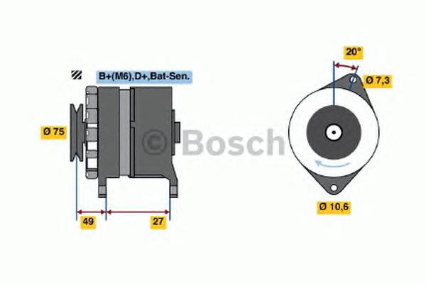 0986031641 Bosch alternador