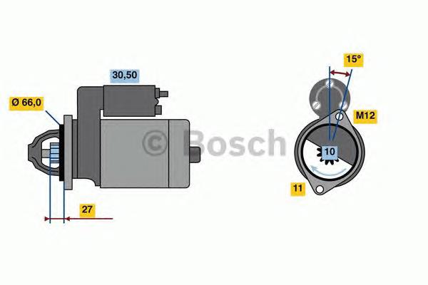 0 986 024 010 Bosch motor de arranque