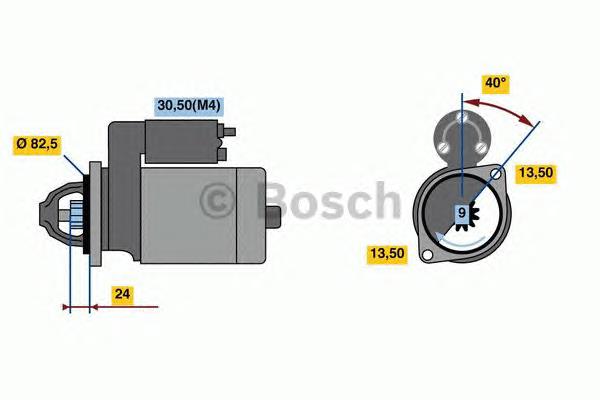 0986024080 Bosch motor de arranque