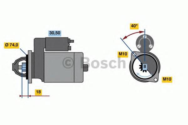 0 986 023 920 Bosch motor de arranque