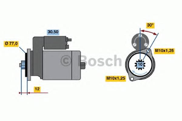 0986020421 Bosch motor de arranque