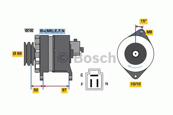 3703054130 Toyota alternador