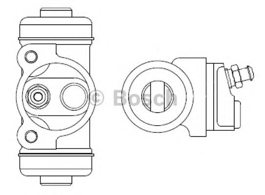 F026002354 Bosch cilindro de freno de rueda trasero