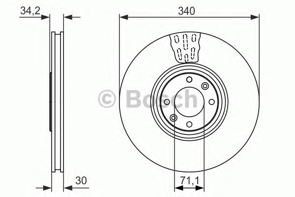 0 986 479 093 Bosch freno de disco delantero