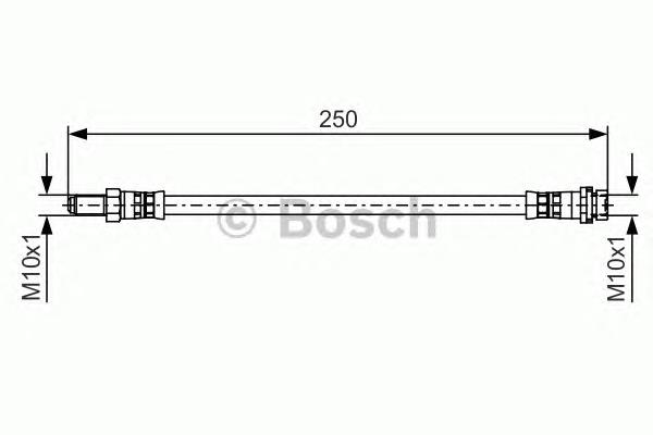 1987481489 Bosch tubo flexible de frenos trasero