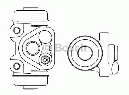 F026002369 Bosch cilindro de freno de rueda trasero