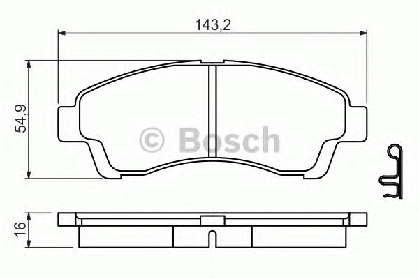 0986494503 Bosch pastillas de freno delanteras