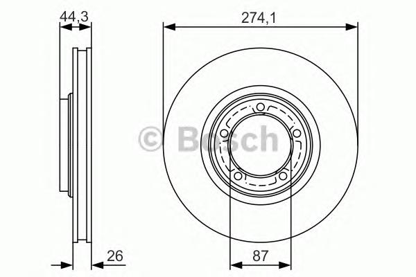 0986479S79 Bosch freno de disco delantero