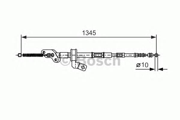 1987477547 Bosch cable de freno de mano trasero izquierdo