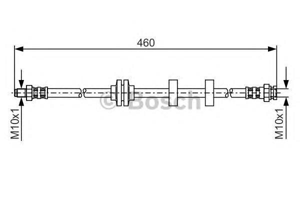 1987476972 Bosch latiguillo de freno delantero