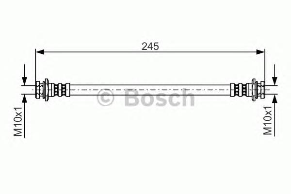 1987476969 Bosch tubo flexible de frenos trasero