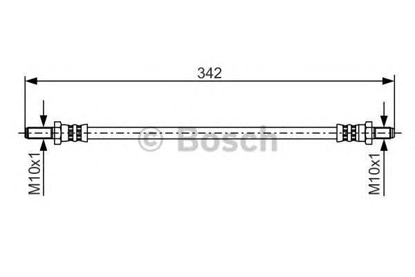 1987481348 Bosch tubo flexible de frenos trasero