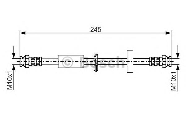 1987481334 Bosch tubo flexible de frenos trasero