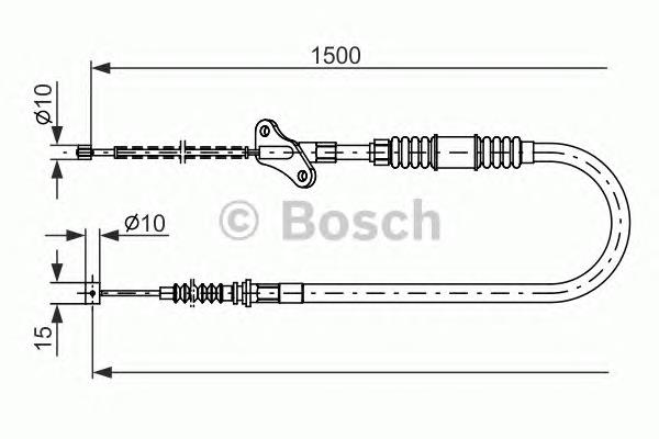 17.2721 Cofle cable de freno de mano trasero izquierdo