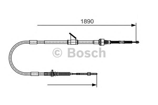 1987482066 Bosch cable de freno de mano trasero izquierdo