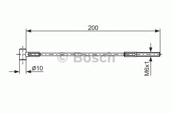 1 987 477 979 Bosch cable de freno de mano delantero