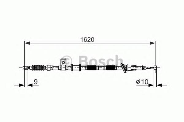 1987477894 Bosch cable de freno de mano trasero derecho