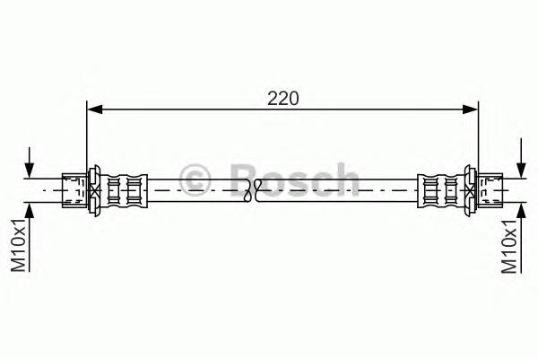 1987481132 Bosch tubo flexible de frenos trasero