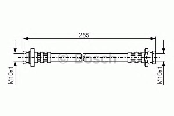 1987481178 Bosch tubo flexible de frenos trasero