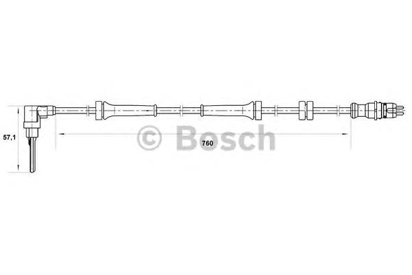 0265007025 Bosch sensor abs delantero