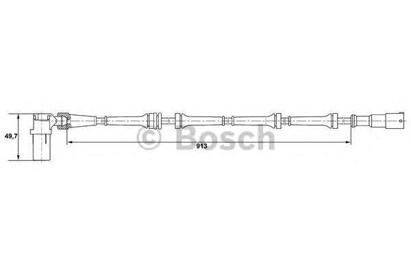 Sensor ABS delantero derecho 293955 NK