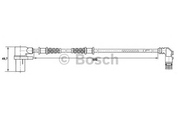 Sensor ABS delantero izquierdo 0265006266 Bosch