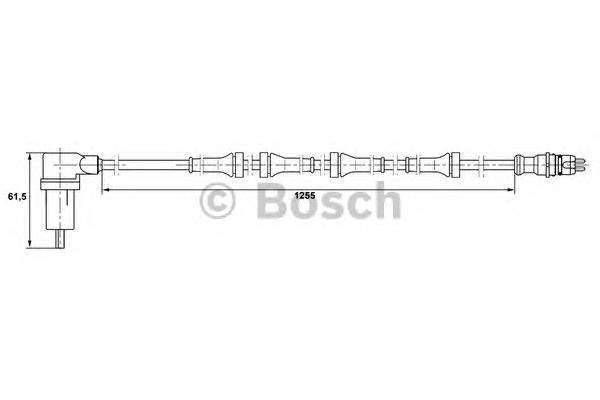 Sensor ABS trasero izquierdo 7700305118 Renault (RVI)