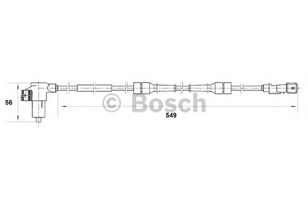 0265006199 Bosch sensor abs delantero