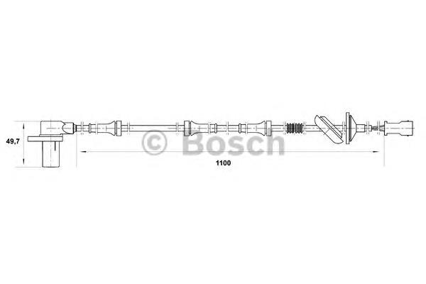 0900197 Metzger sensor abs trasero