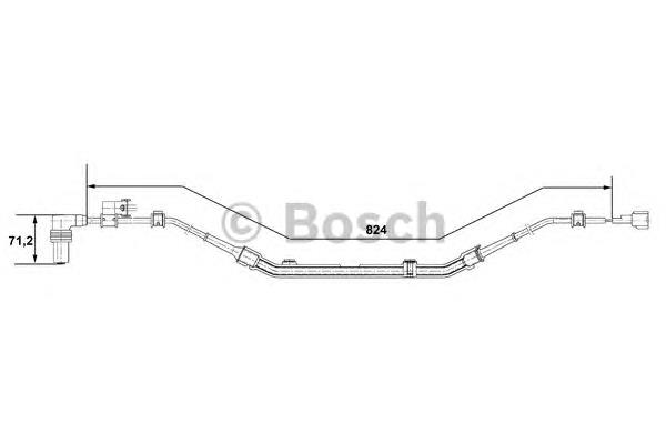 Sensor ABS trasero derecho ABS190 Japan Parts