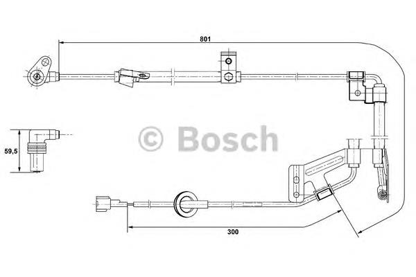 Sensor ABS delantero derecho ABS173 Japan Parts