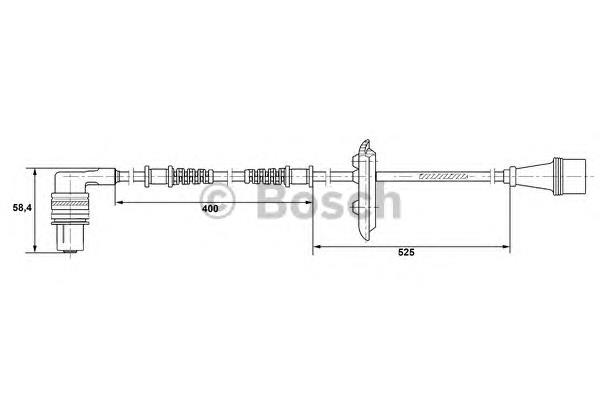 Sensor ABS delantero derecho 0265001282 Bosch