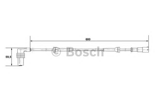  Sensor ABS delantero derecho para Opel Omega 16, 17, 19