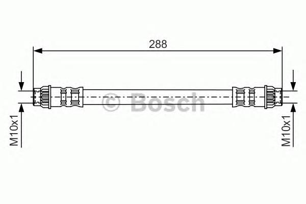 1987476557 Bosch tubo flexible de frenos trasero