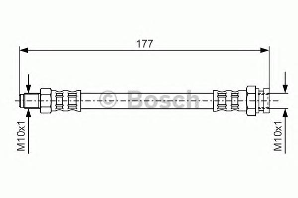 1987476671 Bosch tubo flexible de frenos trasero