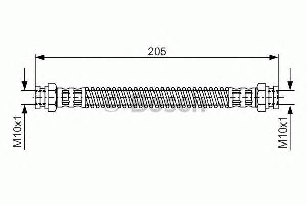 1987476686 Bosch tubo flexible de frenos trasero