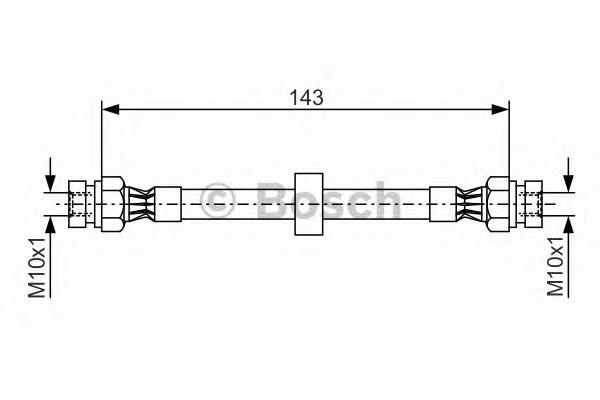 1987476697 Bosch tubo flexible de frenos trasero