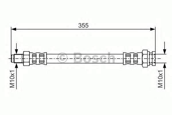 1987476689 Bosch tubo flexible de frenos trasero