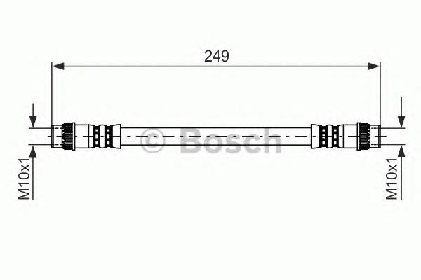 1987476708 Bosch tubo flexible de frenos trasero