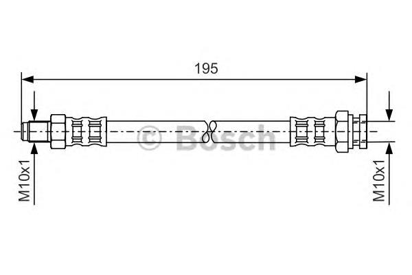 1987476152 Bosch tubo flexible de frenos trasero