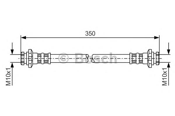 1 987 476 134 Bosch tubo flexible de frenos trasero