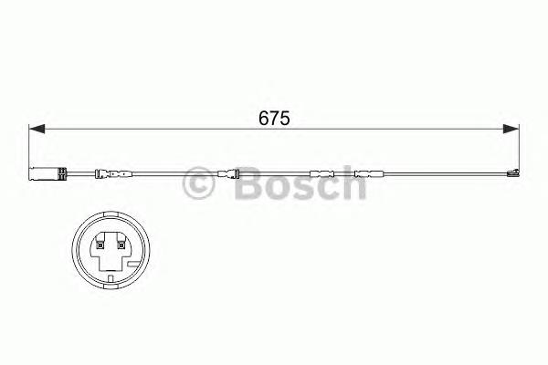 1987473516 Bosch contacto de aviso, desgaste de los frenos