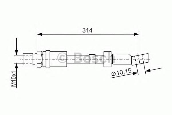 1987476408 Bosch latiguillo de freno delantero