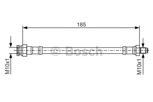 1987476416 Bosch tubo flexible de frenos trasero