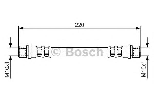 1987476203 Bosch tubo flexible de frenos trasero