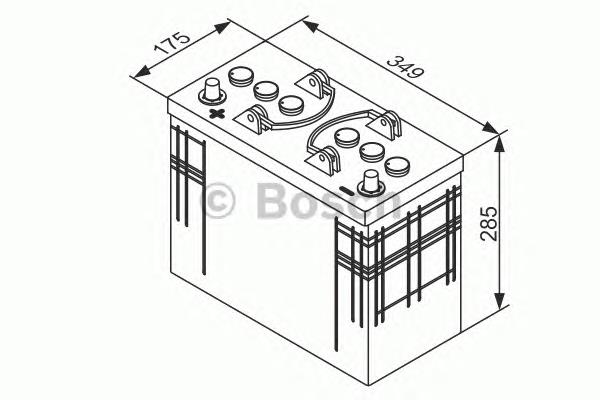 Batería de arranque 0092T30411 Bosch