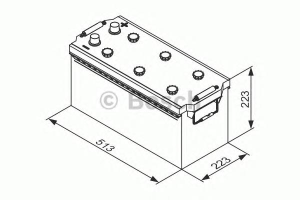 Batería de arranque 0092T30770 Bosch