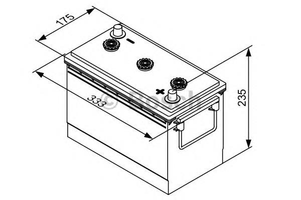 Batería de arranque 0092T30630 Bosch