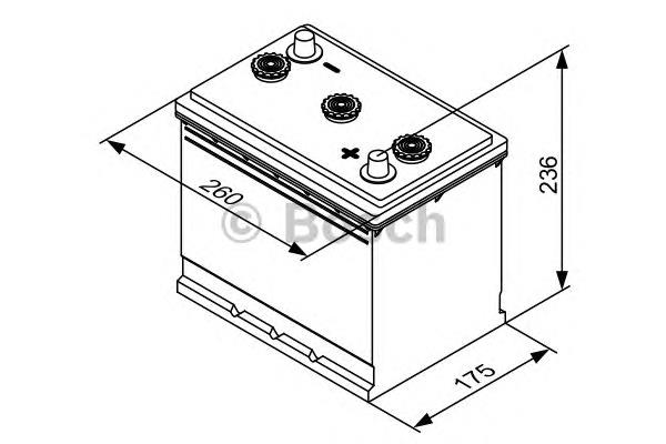 Batería de arranque 0092T30620 Bosch