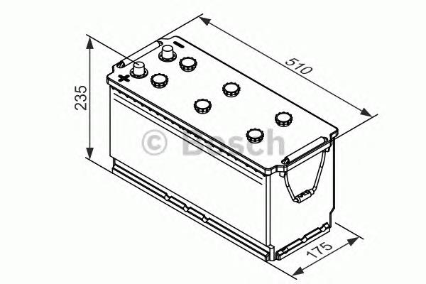 Batería de arranque 0092T30390 Bosch